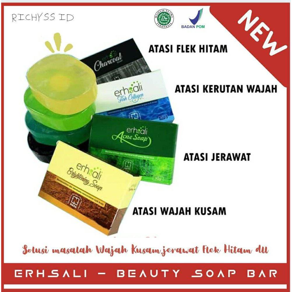 SABUN ERSHALI SABUN MUKA / ERHSALI SOAP NASA ORI/ SABUN ERHSALI ORI / 4 VARIAN Bebas Alkohol