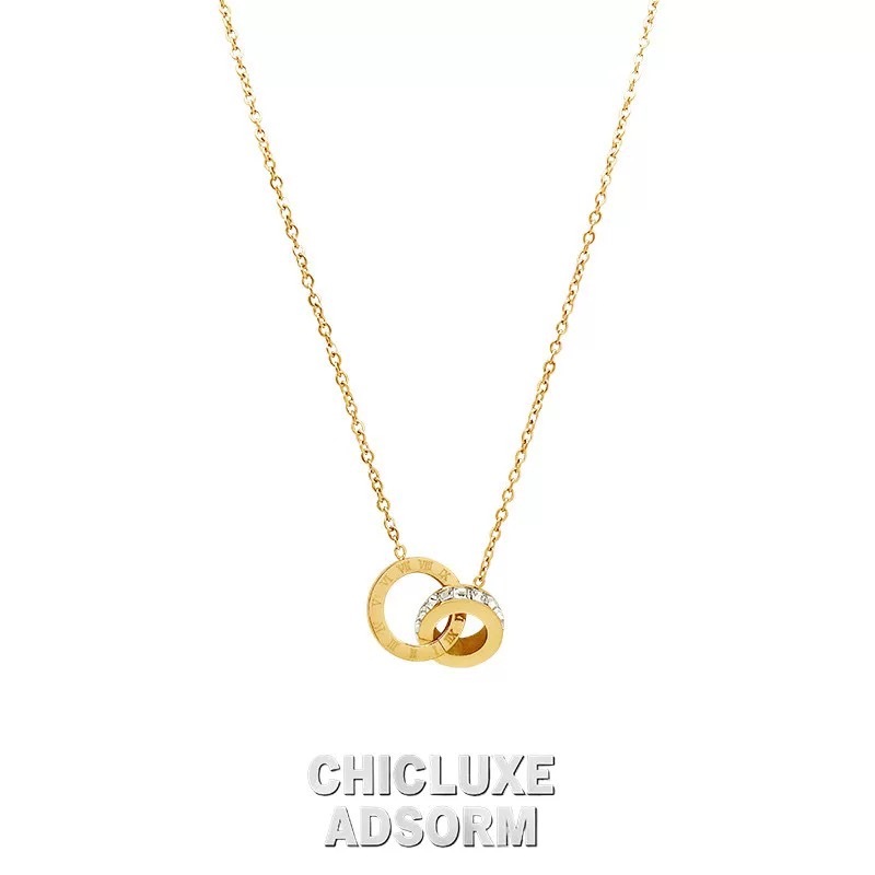 COD_Kalung Rantai Titanium Bugari Borgol Fashion Korea Import