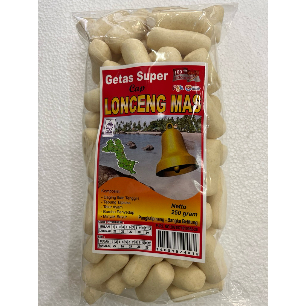 

Getas cap Lonceng 250gr Kerupuk Khas Bangka dari toko LCK