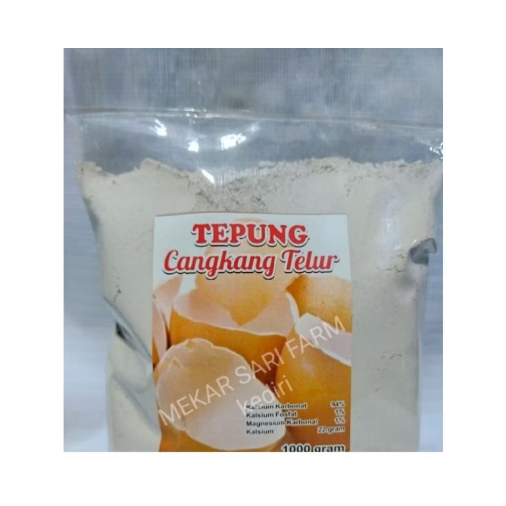 

Tepung Murni Cangkang Telur SUPER HALUS 1KG