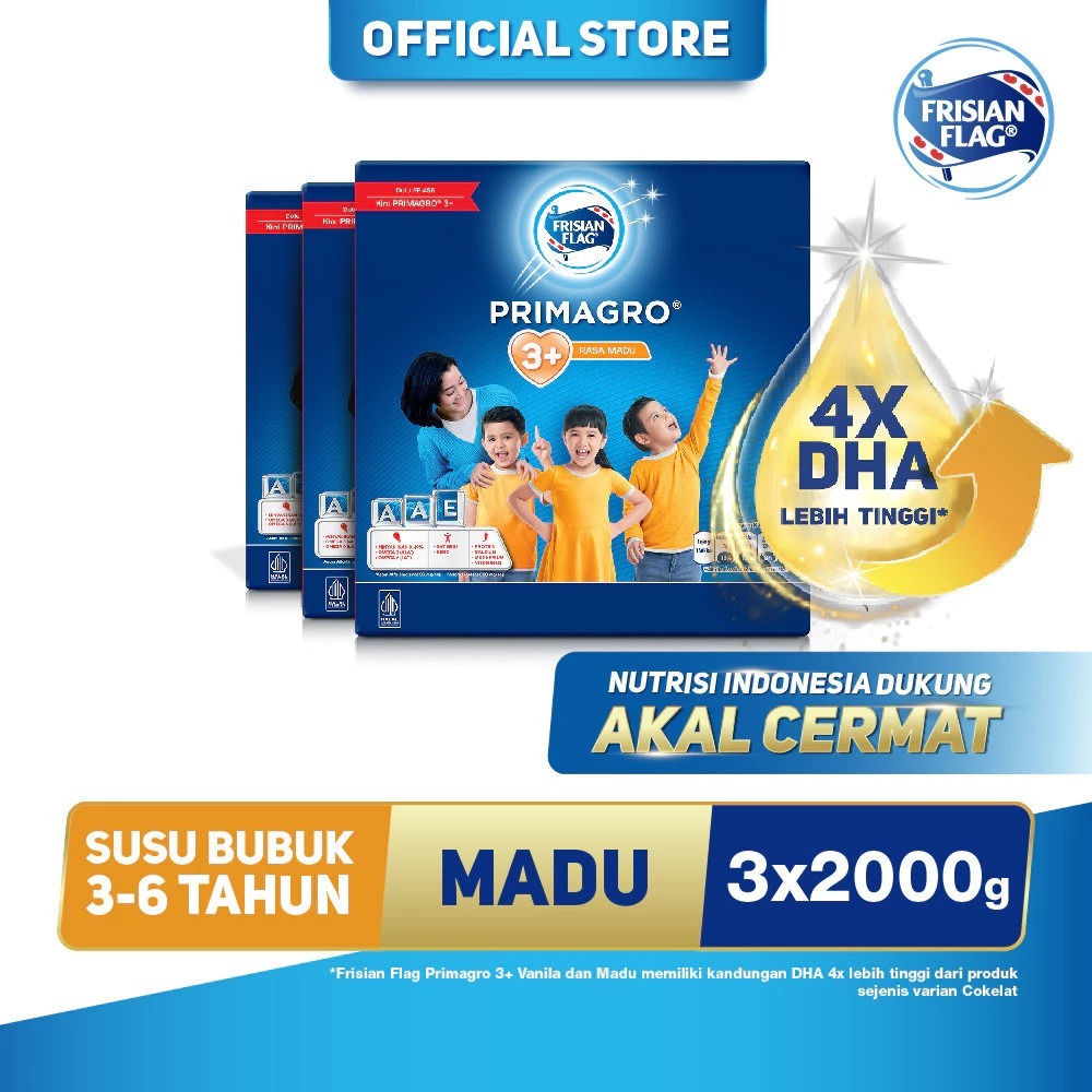 

Frisian Flag PRIMAGRO 3+ Madu 2000gr