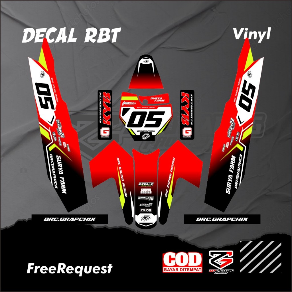 DECAL RBT BODY JUPITER YAMAHA VEGA NEW FULL BODY DEKAL STICKER STRIPING TERBARU