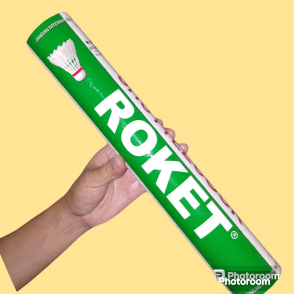 Shuttlecock badminton roket hijau