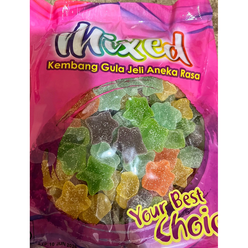 

Jelly bintang waiisun 1kg (jelly asli malysia)