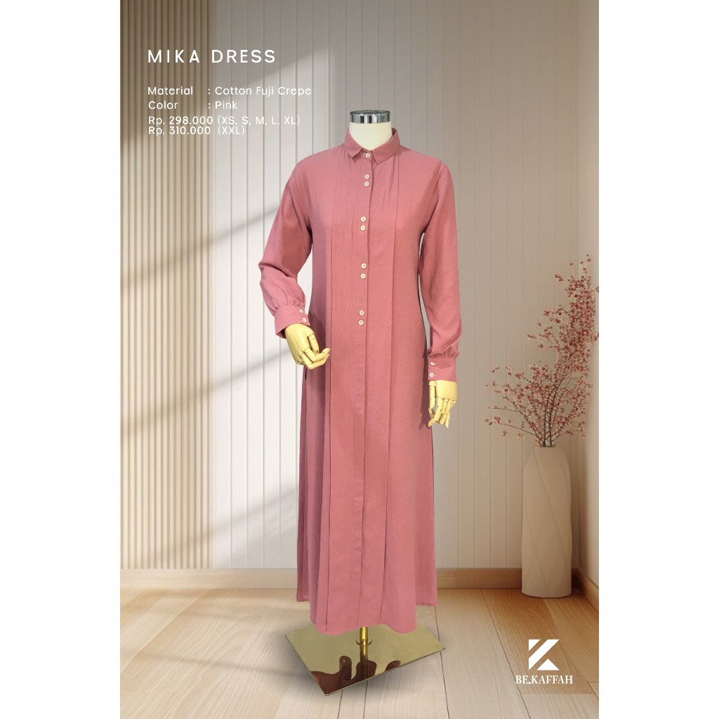 MIKA DRESS PINK BY ENNEA/GAMIS POLOS/GAMIS DAILY
