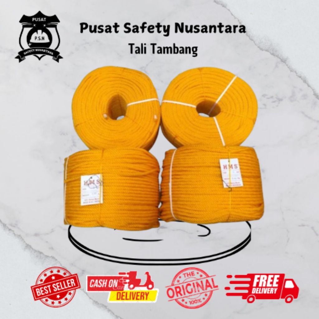 TALI TAMBANG PLASTIK 8MM x 200M / Tali Tambang Plastik Murah / Tali Tambang Layang Layang / Tali Tam