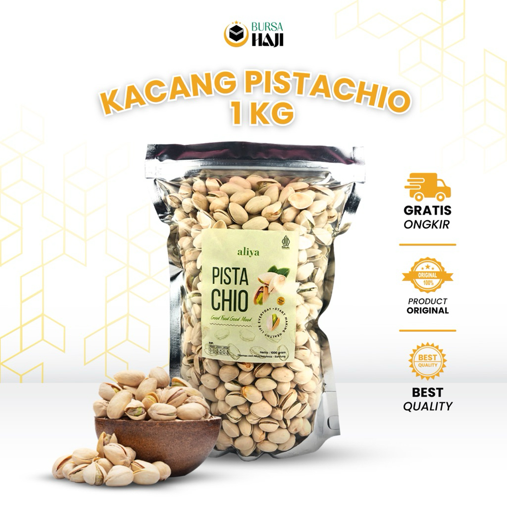 

Kacang Pistachio Panggang 1kg Oleh Oleh Haji dan Umroh Cemilan Sehat untuk Diet