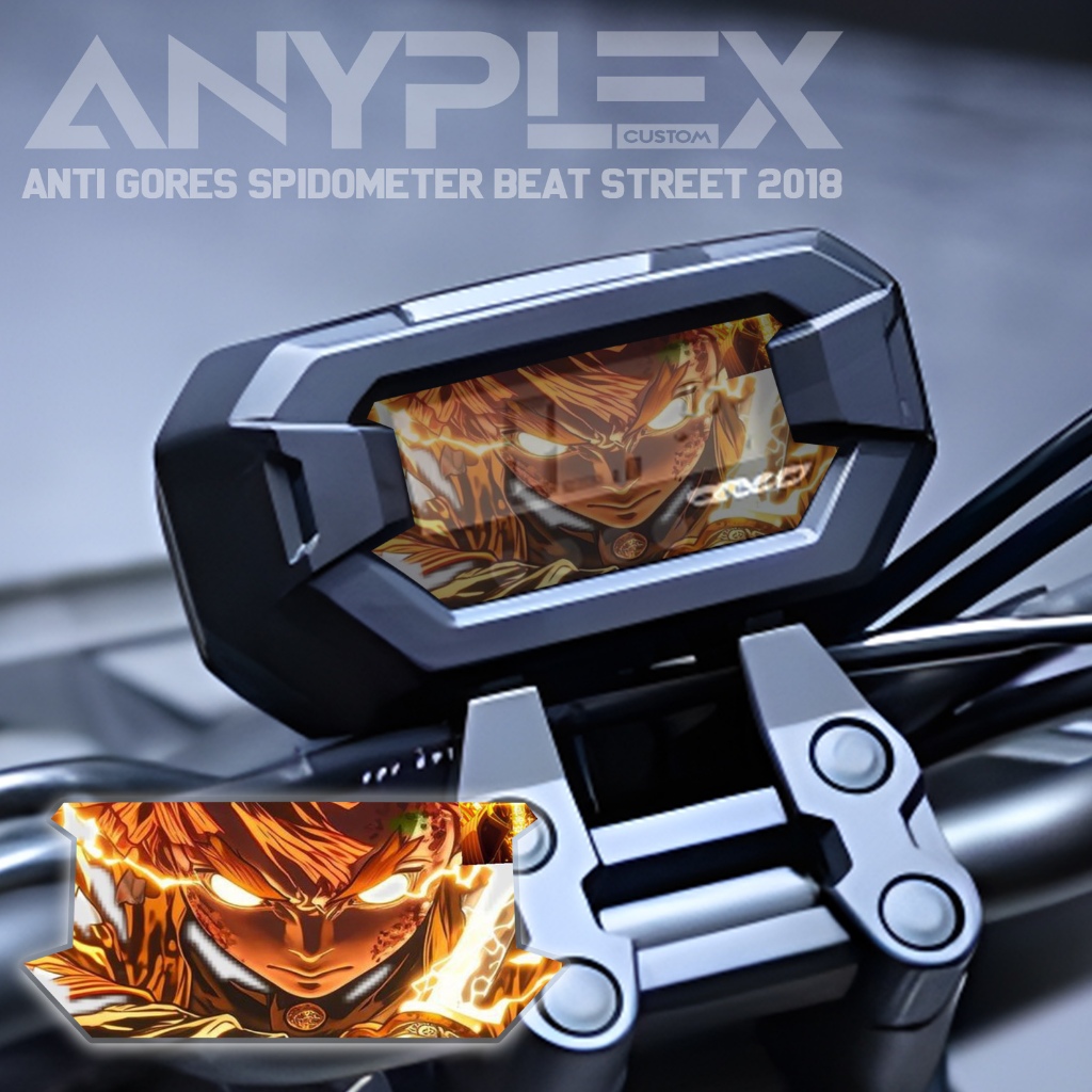 Stiker Speedometer Beat street Transparan zenitzu / Speedometer Transparant Anime Honda beat street