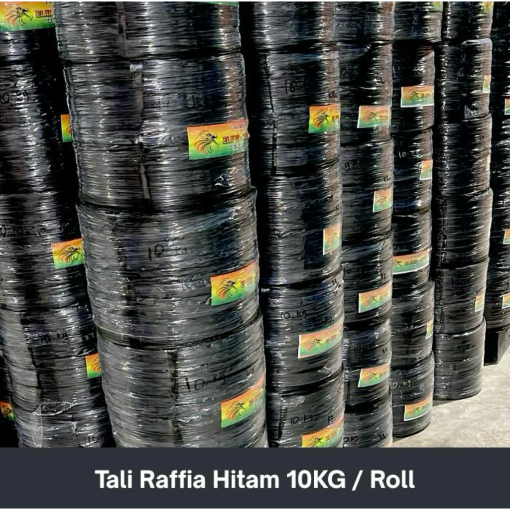 

Tali Rafia Hitam 10 Kg Elang Jabar
