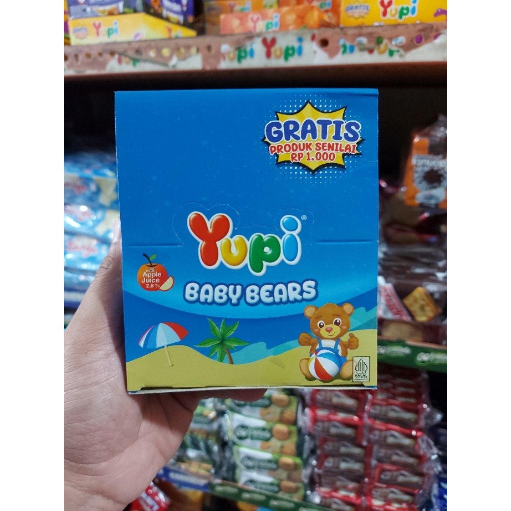 

PERMEN YUPI BABY BEAR, VAMPIRE, STAR 500an | ISI 24 PCS