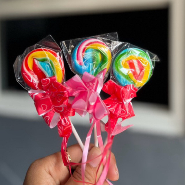

PERMEN Lolipop BULAT PITA 4cm TERMURAH