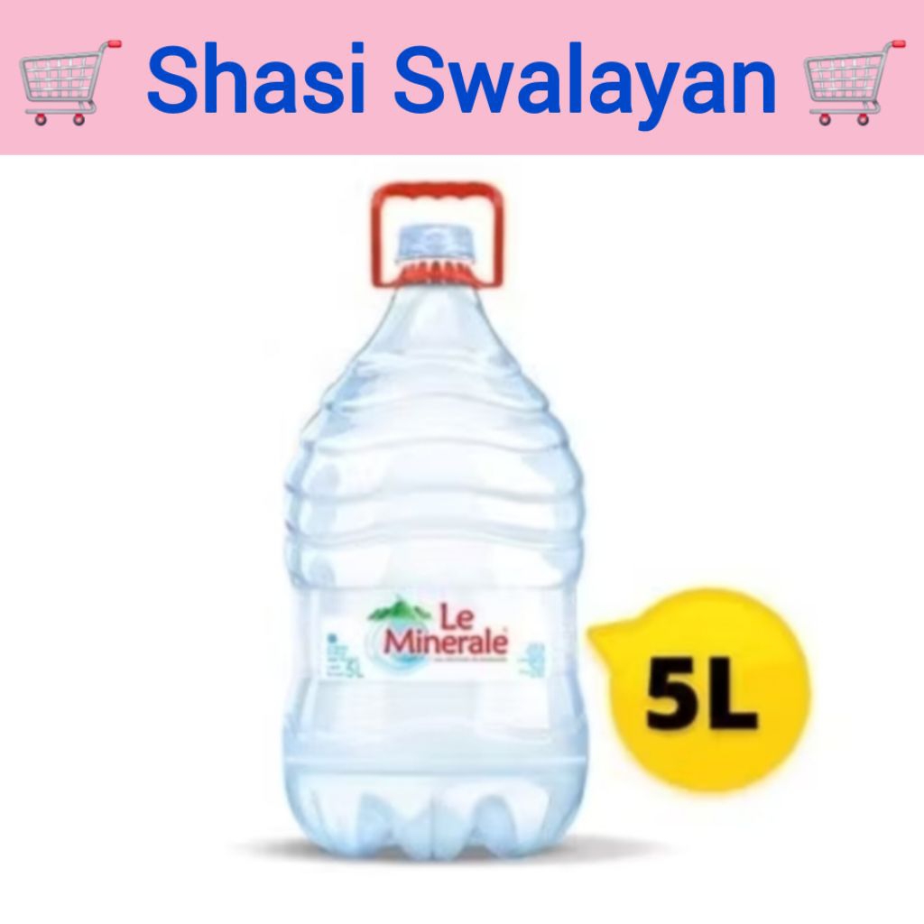 

Le Minerale 5 Liter - AIR MINERAL GALON SEKALI PAKAI