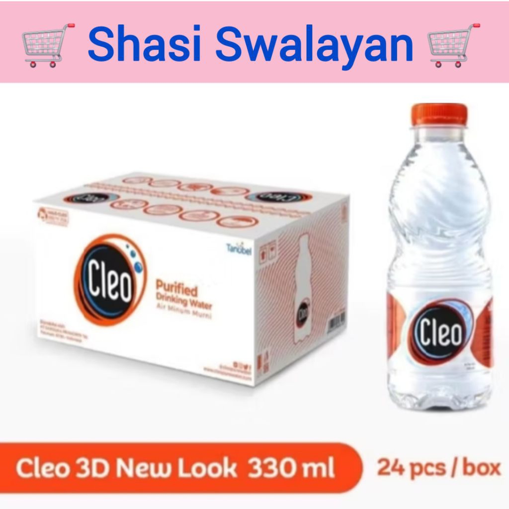 

CLEO Kecil 1 Dus 330 MI 24Pcs - Air Mineral Botol