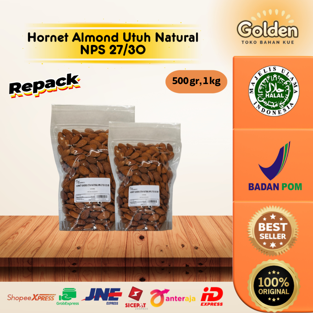 

Hornet Almond Utuh Natural NPS 27/30