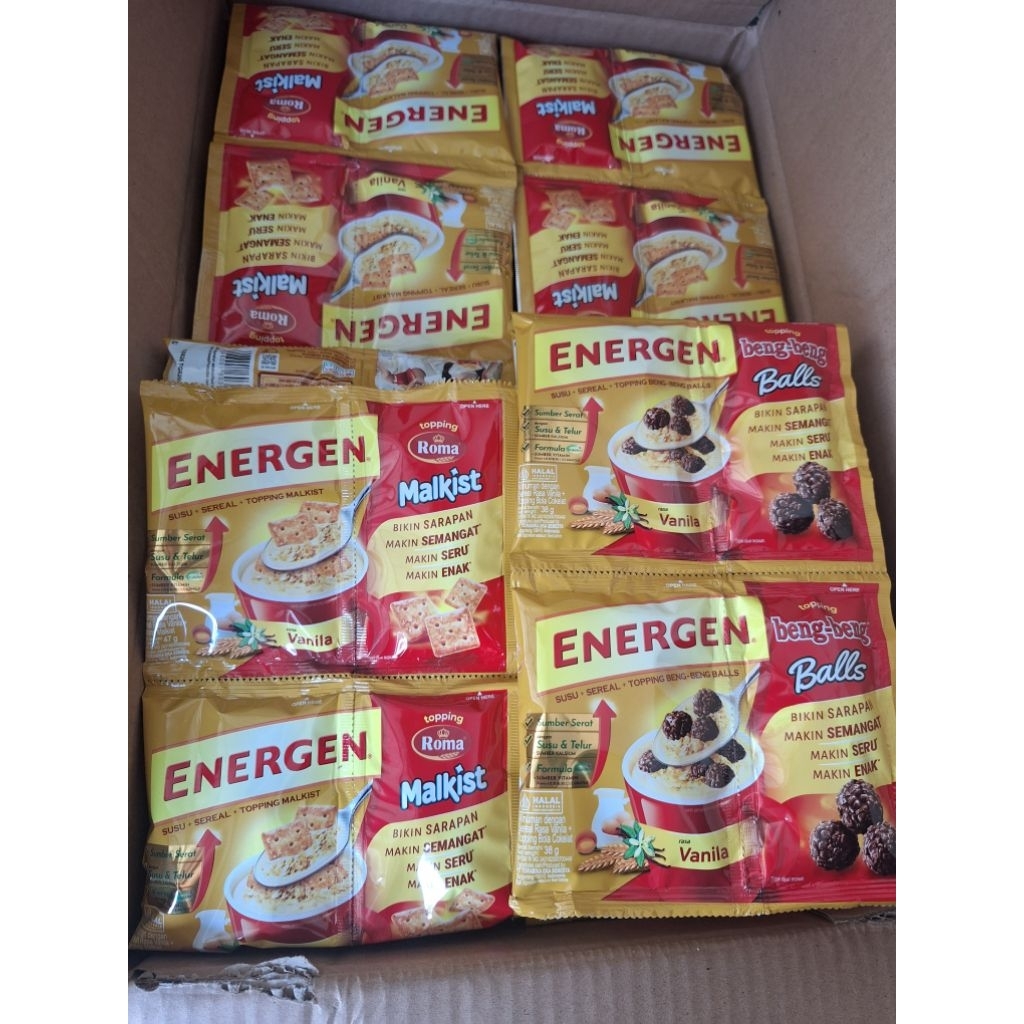

Classica2106 Energen Susu Sereal Vanilla Topping (1Renceng Isi 10Pcs)