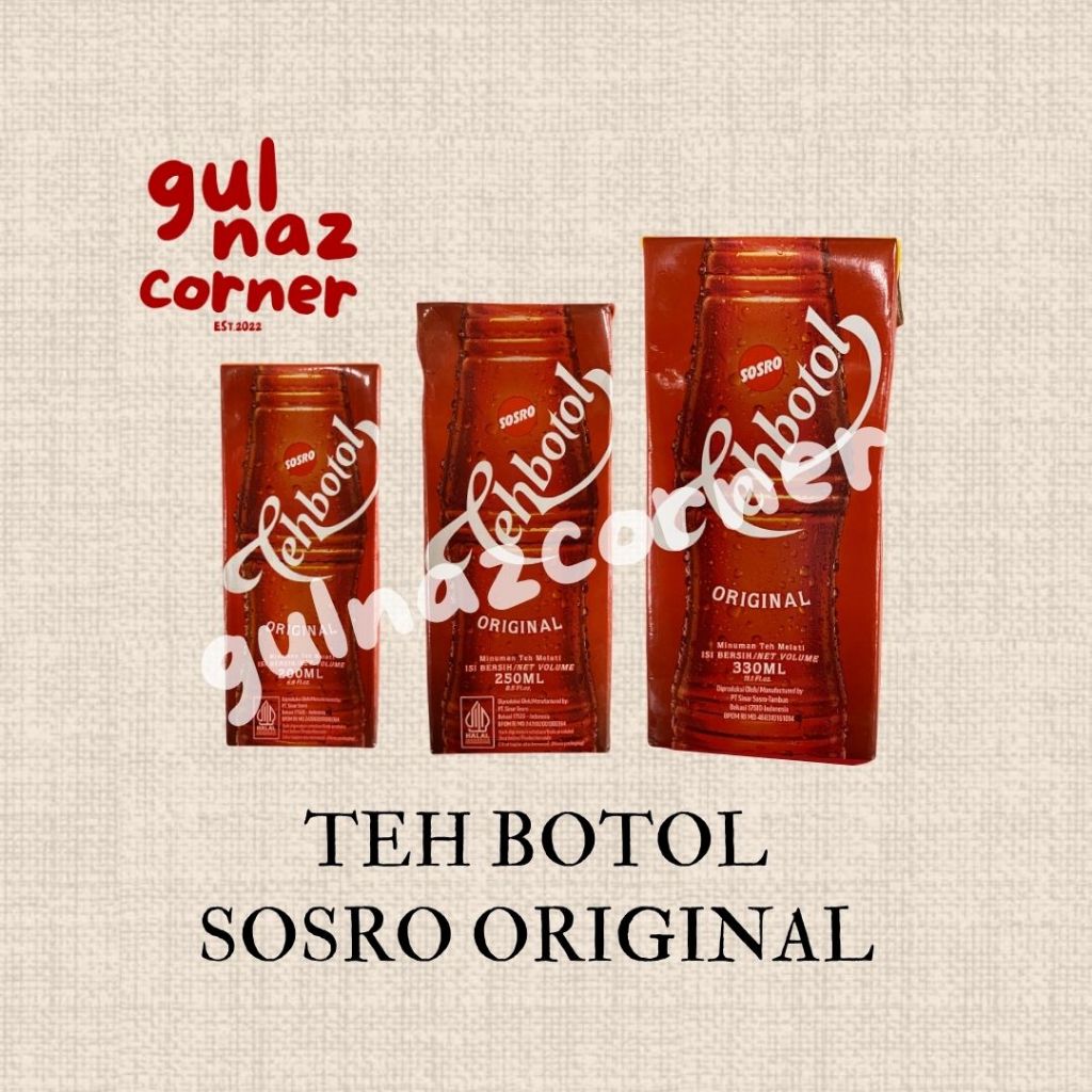 

[FREE BUBBLE WRAP] TEH BOTOL SOSRO KEMASAN KOTAK