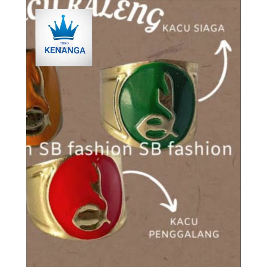 Ring kacu resin siaga dan penggalang ring kacu pramuka lingkaran cincin