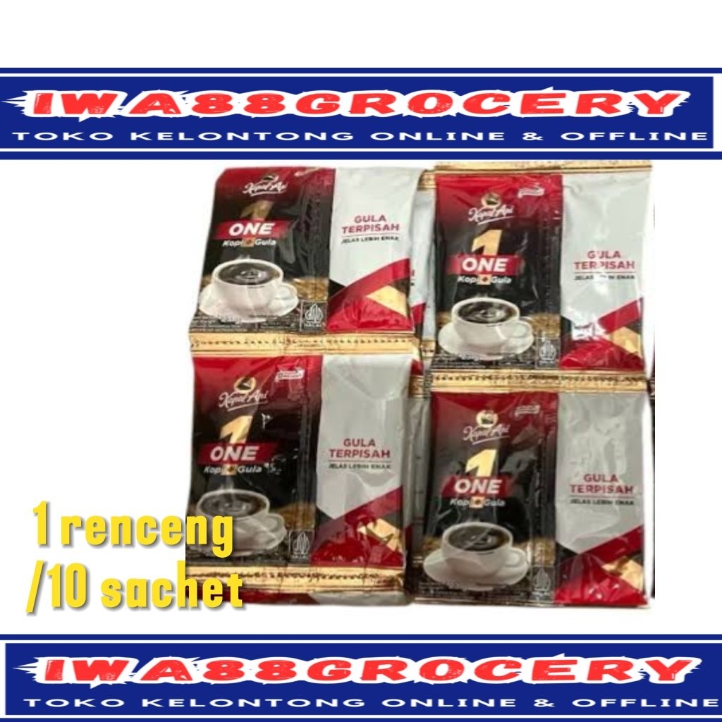 

Kapal api ONE kopi gula terpisah 23gram 1 renceng