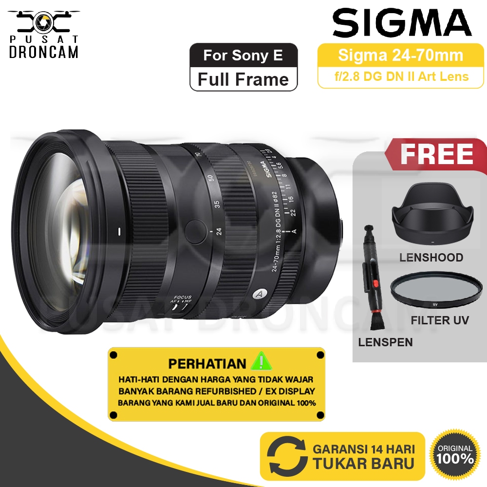 Sigma 24-70mm f2.8 DG DN II Art for Sony E FullFrame Sigma 24-70 mm f/2.8