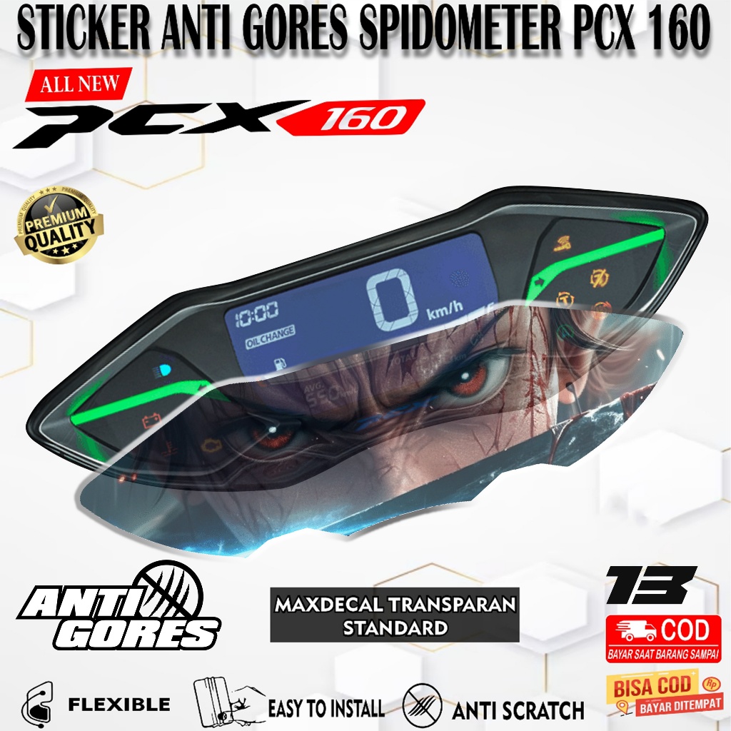STICKER PELINDUNG SPEEDOMETER PCX 160 - STICKER ANTI GORES SPEEDOMETER PCX 160 ANIME PART 4