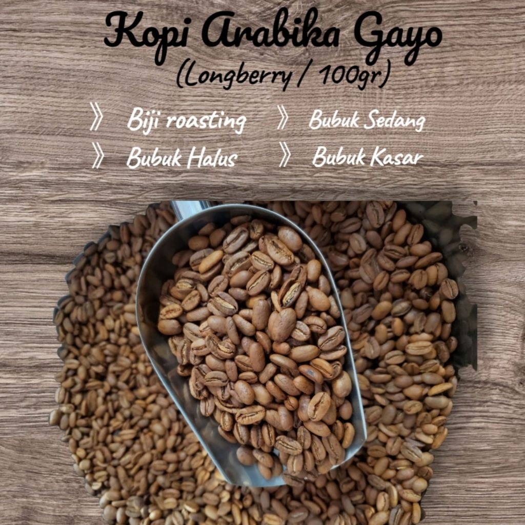 

KOPI ARABIKA GAYO (LONGBERRY)/100GR