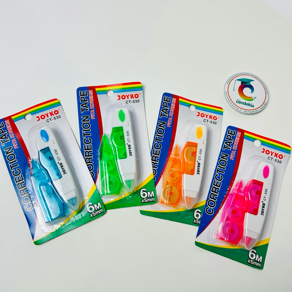 

Correction Tape Tip-x Kertas JOYKO CT-530 5mm x 6 m + Refill