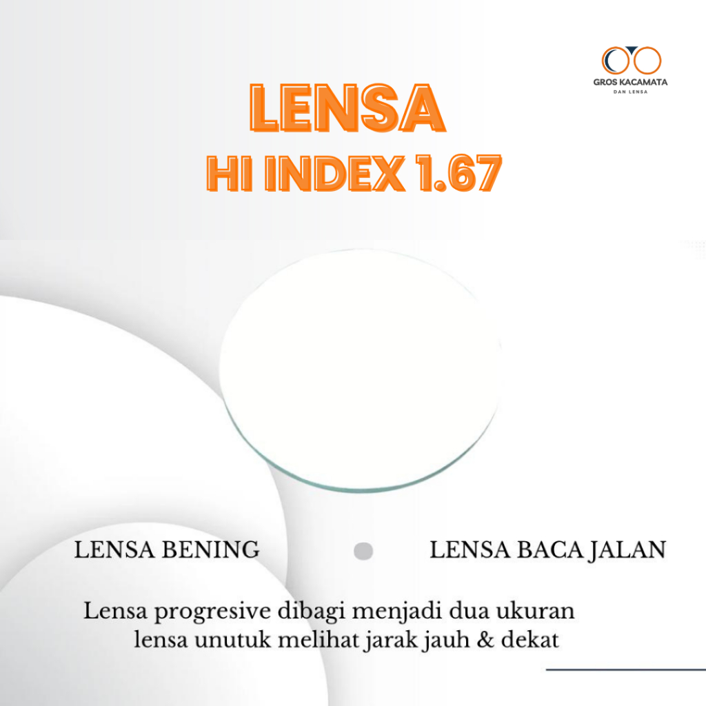 LENSA HI INDEX 1.67 - LENSA INDEX 174 - LENSA OMEGA - LENSA SUPER TIPIS - GROS KACAMATA