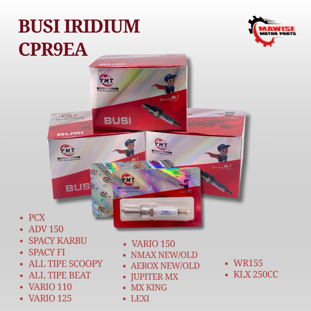 BUSI IRIDIUM CPR9EA YAMAMOTO - BUSI RACING CPR9EA-9 IRIDIUM BEAT VARIO SCOOPY SPACY NMAX AEROX KHARI