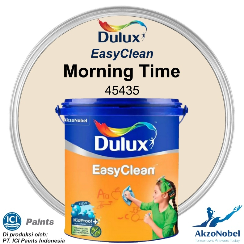 CAT DULUX EASY CLEAN 2.5 LITER - MORNING TIME 45435 (Warna Readymix)