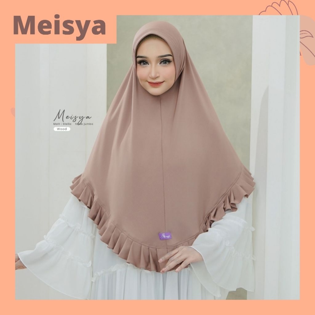 Hijab Jilbab Jumbo Arrafi √ Hijab Meisya Jumbo Instant Polos Stella Ped Antem Terbaru √ Hijab Ar Raf