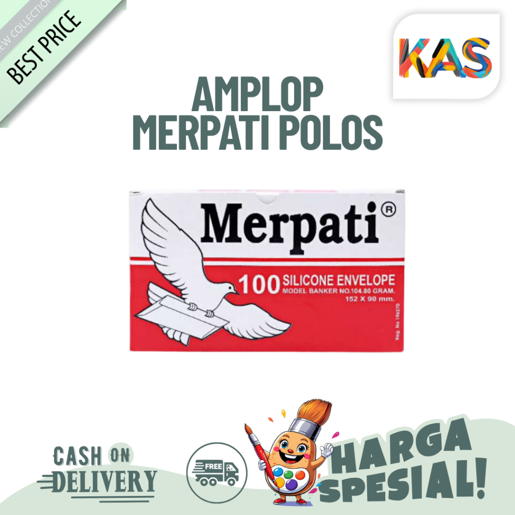 

Amplop Merpati Polos No 104 80 Gram Silicone- 100 Amplop