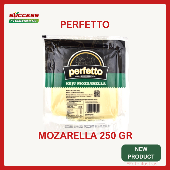 

perfetto keju mozarella 250 gr