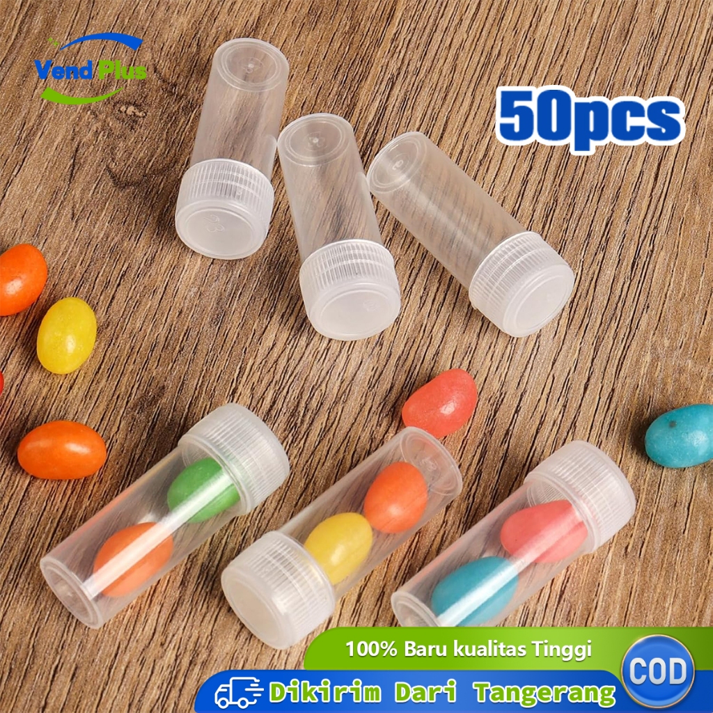 50pcs 5ml Botol Sampel Wadah Toples Sampel Toples Botol Mini Kecil Sampel Sample Bottle
