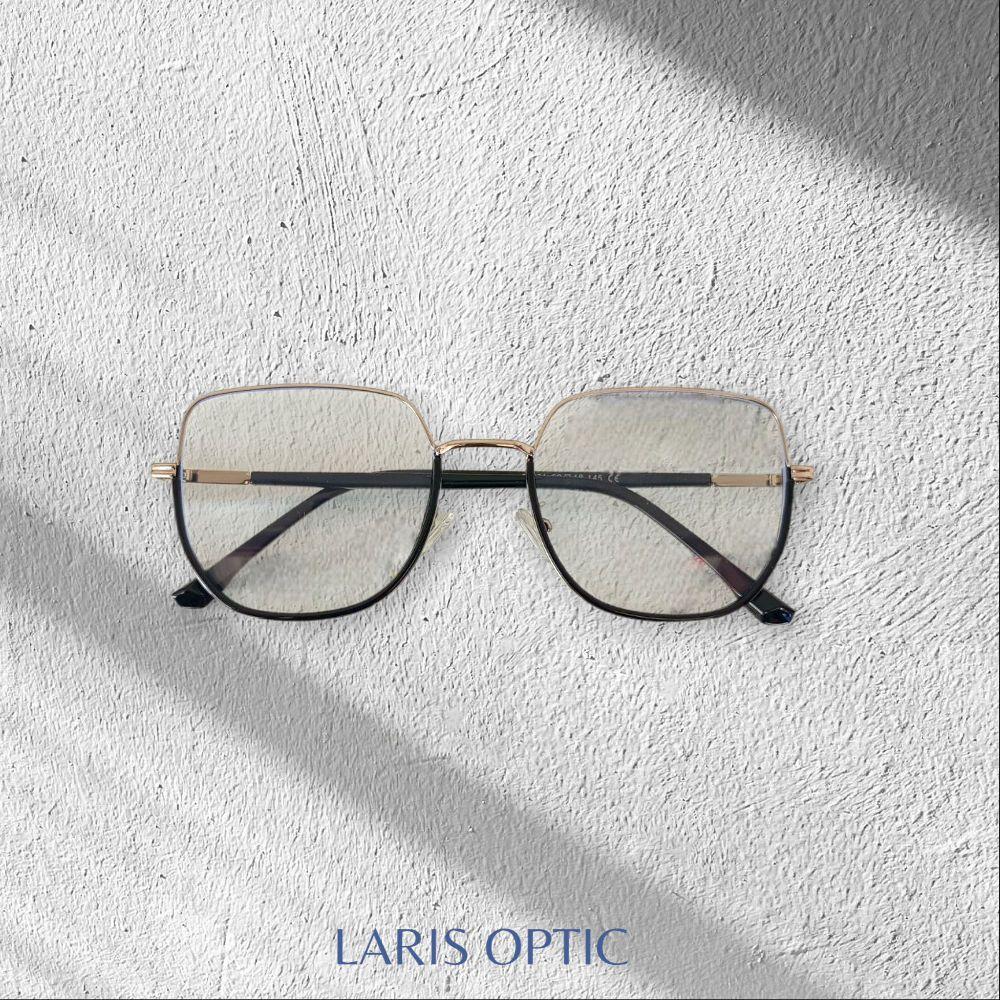 Larisoptik_ frame kacamata titanium bulat. kode frame LO113