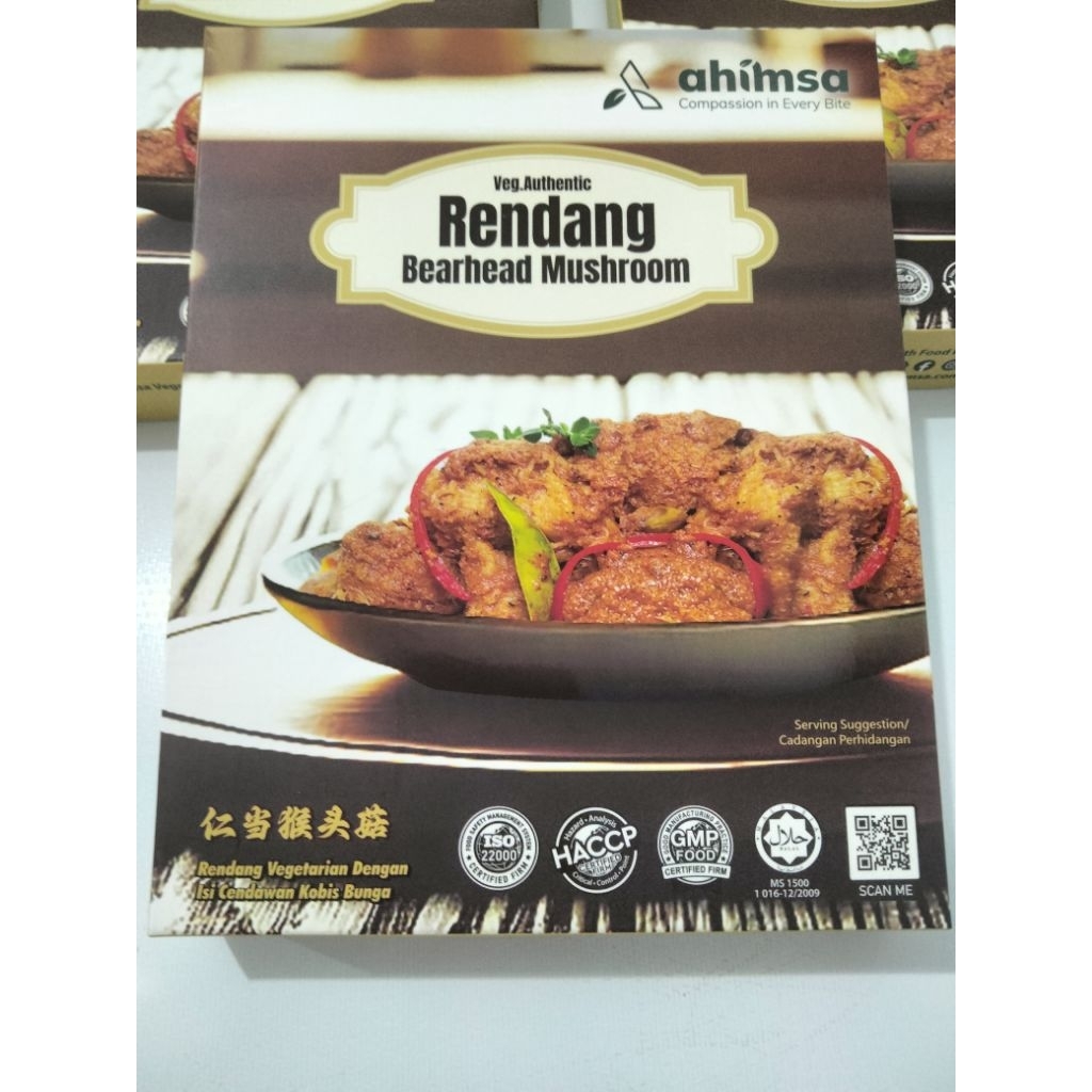 

Rendang Vegetarian Bearhead Mushroom - Ahimsa