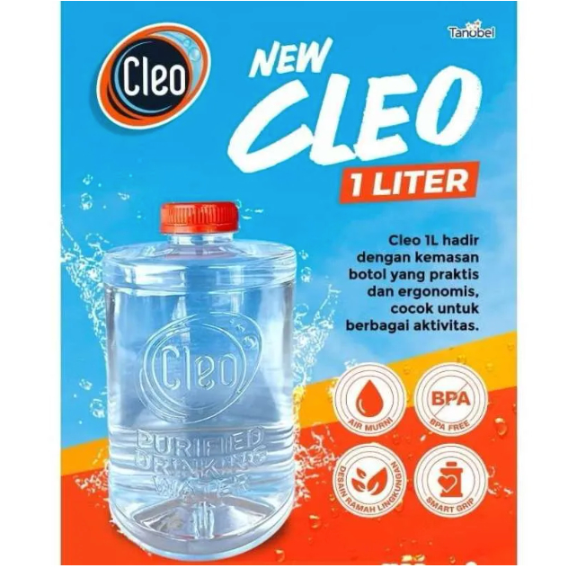 

Air Minum CLEO Pure Water Kemasan Botol 1 Liter