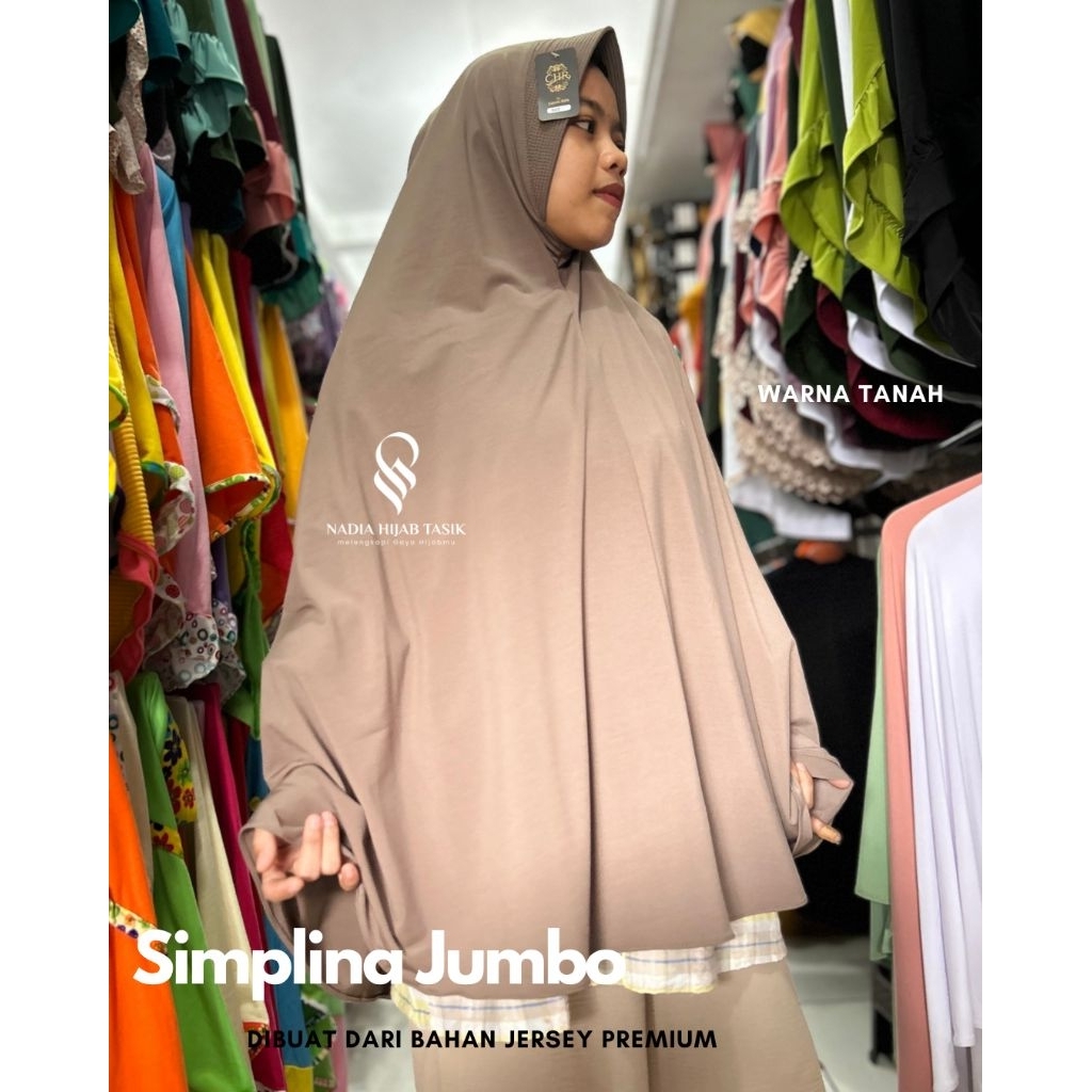 SIMPLINA JERSEY JUMBO /JIlBAB SYARI /JILBAB JUMBO