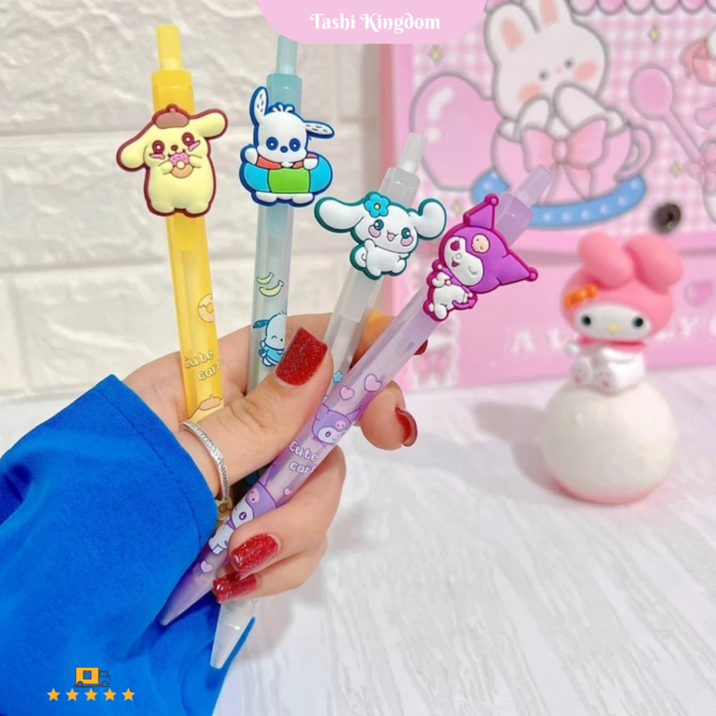 

(4pcs) Pensil Sanrio mekanik premium 0,5mm sanrio series motif pensil cetekan pencil cinnamorol