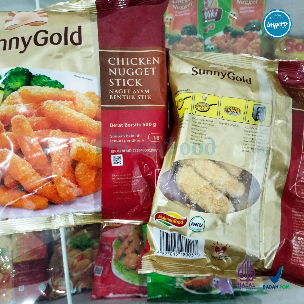

Sunny Gold Chicken Nugget Stick 500gr Halal