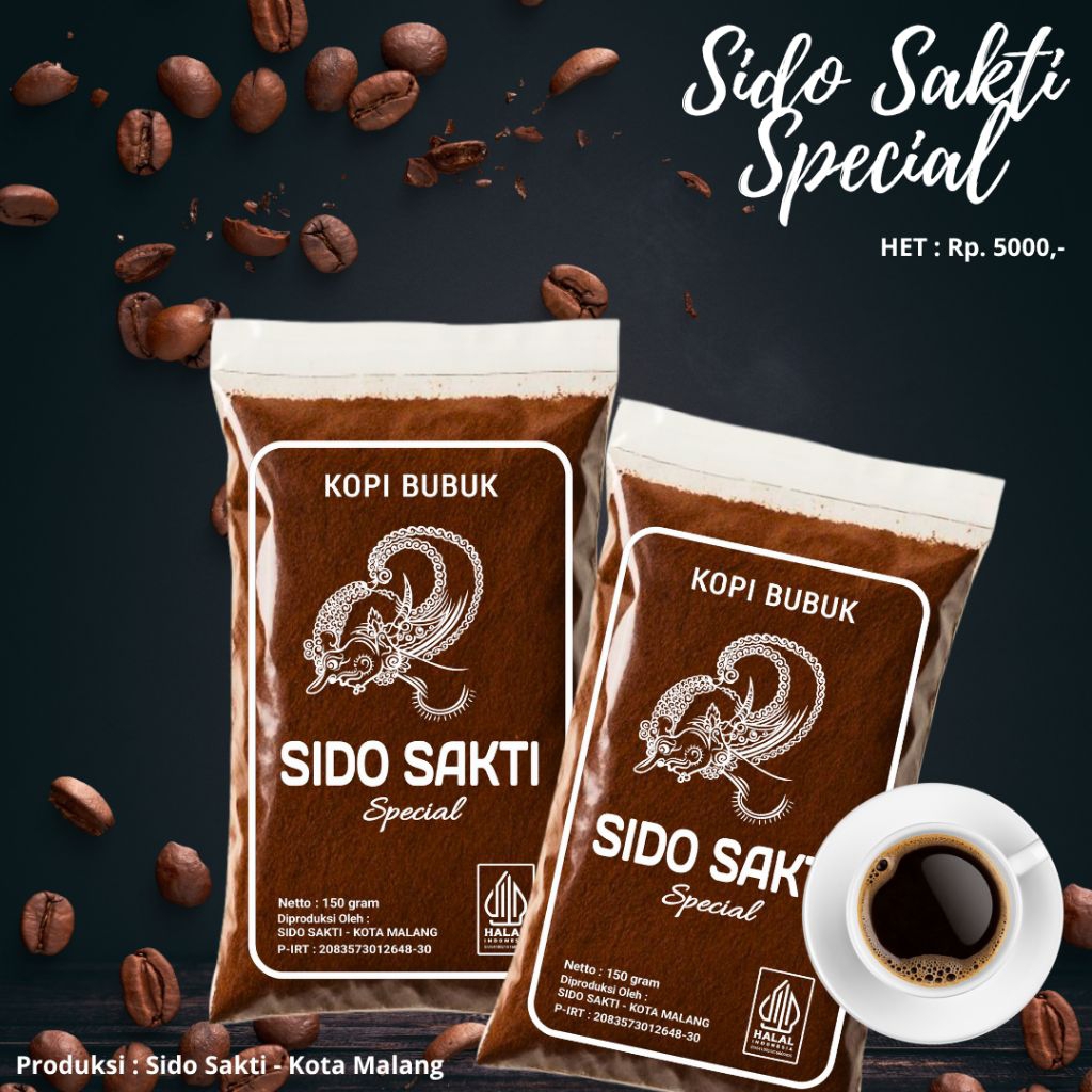 

Kopi Bubuk Sido Sakti Special 150 gram