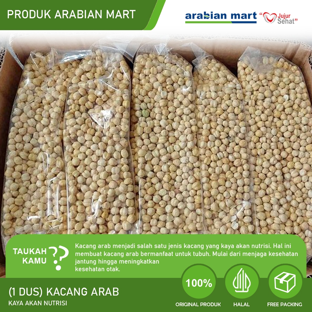 

1 KARTON (10KG) Arabian Food Kacang Arab Cocok Untuk Oleh oleh Haji Umroh Kualitas Premium