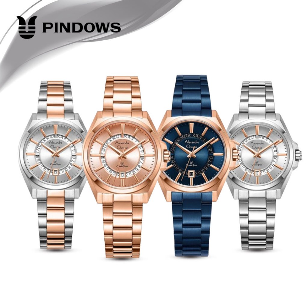 Jam Tangan Pria dan Wanita Alexandre Christie AC 8688 AC8688 Original Garansi Resmi 1 Tahun - Tali R