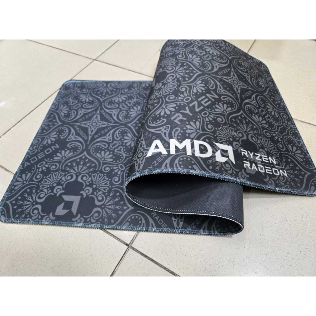 Premium GAMING Mousepad jumbo AMD versi Batik AMD Limited Edition, Alas Mouse Pad Premium Anti Slip 