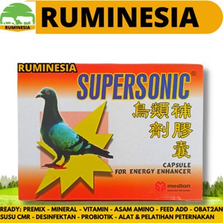JUAL SUPERSONIC MEDION 1 PAK 12 BOTOL SUPER SONIC VITAMIN JAMU BURUNG MERPATI BALAP DARA ADUAN