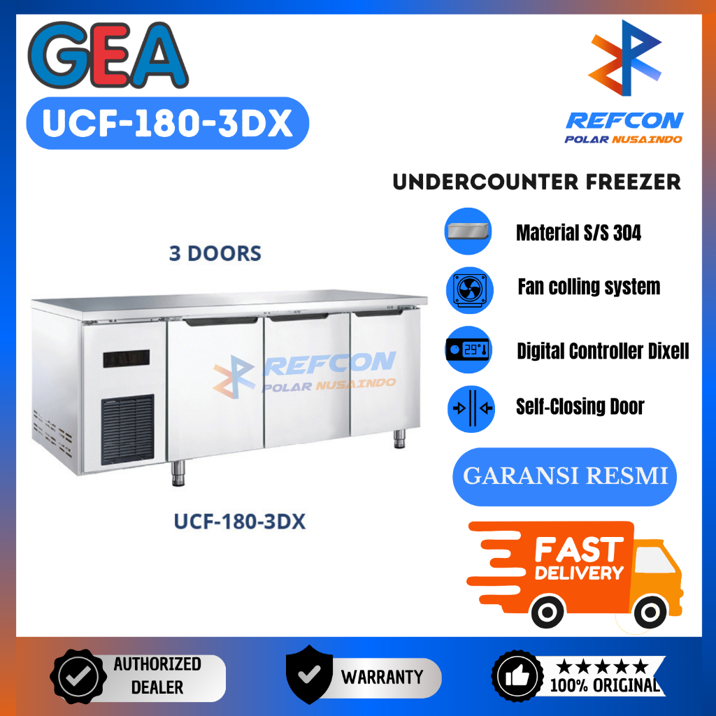 Undercounter Freezer GEA UCF-180-3D / UCF1803D / UCF 180 3 D