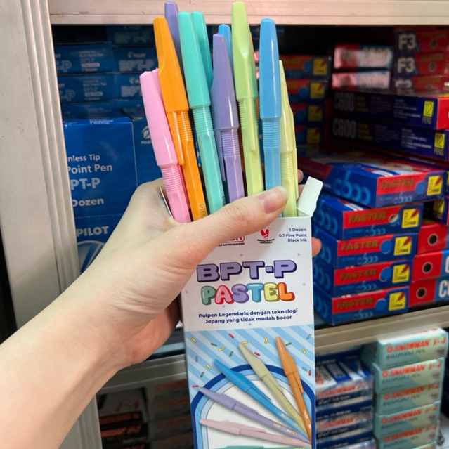 

Pulpen Pena Pilot BPTP pastel dan BP1RT / Bolpen pilot warna pastel untuk keperluan menulis sekolah dan kantor