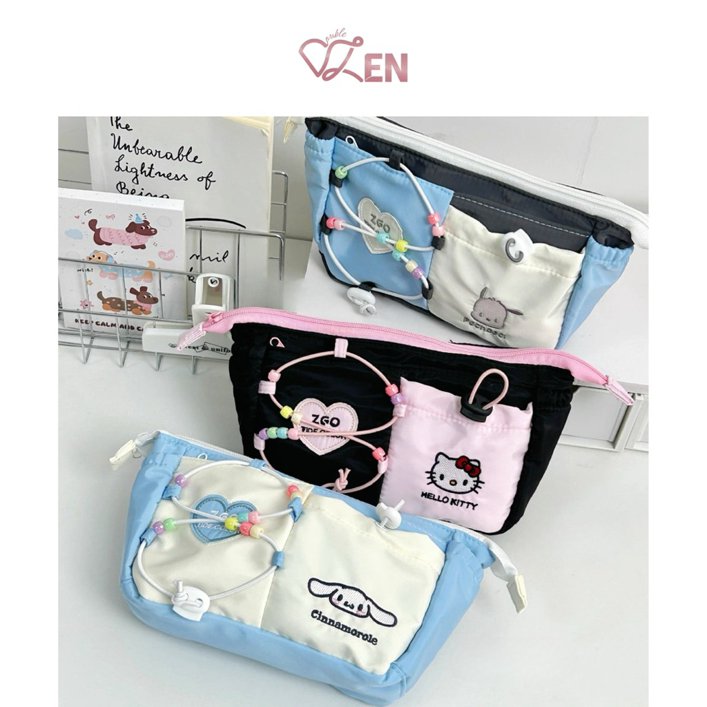 

double.zen ಇ. Sanrio Series Pencil Case (Tepak Kotak Tempat Penyimpanan Pensil lucu tas sekolah stationary storage bag)