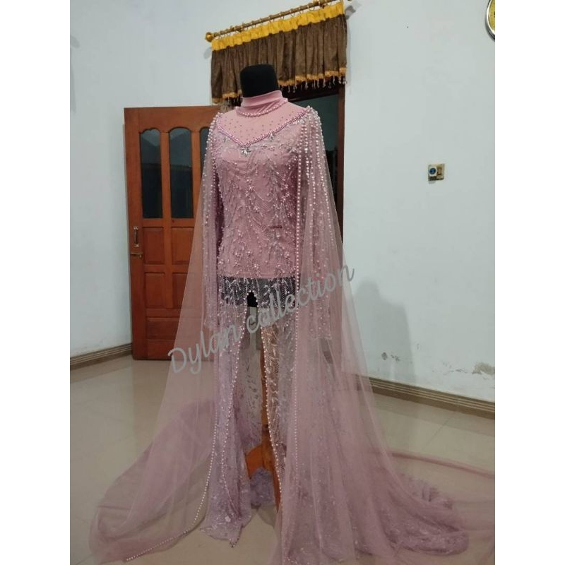 Hiasan baju pengantin/jubah gaun nikah