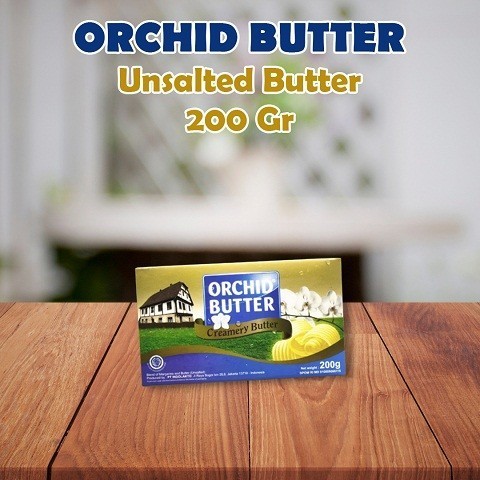 

[oddsolshop] pekanbaru/Orchid Butter Unsalted 200GR Mentega Tawar
