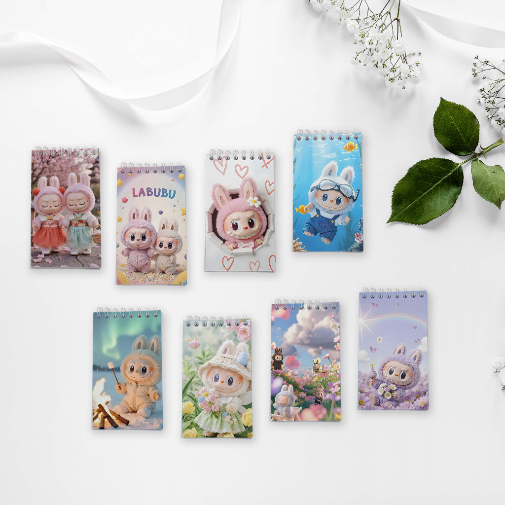 

Note Book Spiral Medium (7 cm x 12 cm) Edisi Labubu